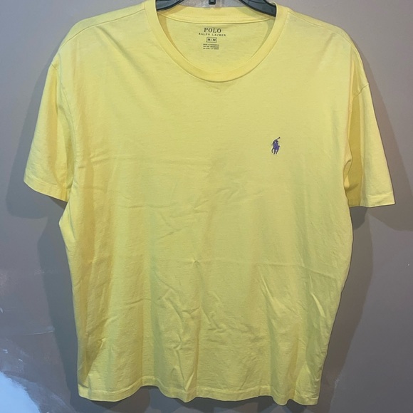 Ralph Lauren Crewneck T-Shirt Yellow/Purple Men’s Size M - Picture 1 of 4
